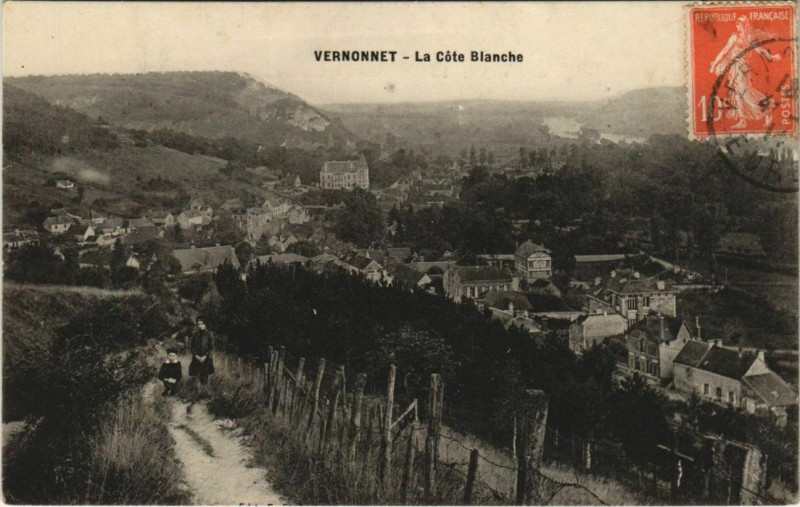 Carte postale ancienne Vernon Vernonnet - La Cote Blanche à Vernon