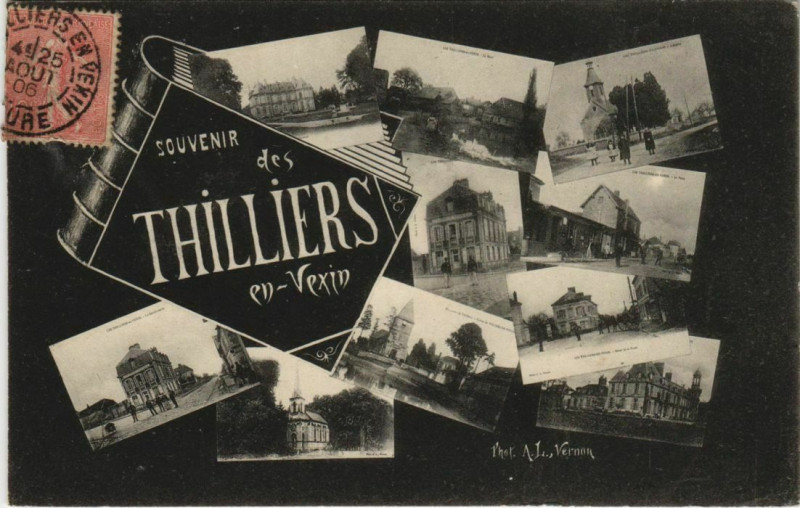 Carte postale ancienne Les Thilliers-en-Vexin Scenes aux Thilliers-en-Vexin