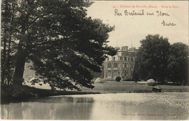Carte postale ancienne Chateau de Souvilly - Dans le Parc