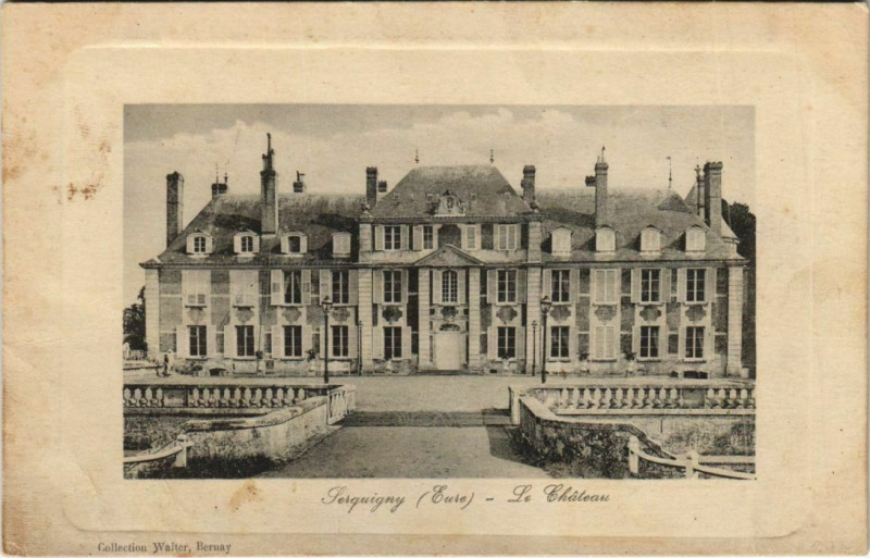 Carte postale ancienne Serquigny Le Chateau à Serquigny