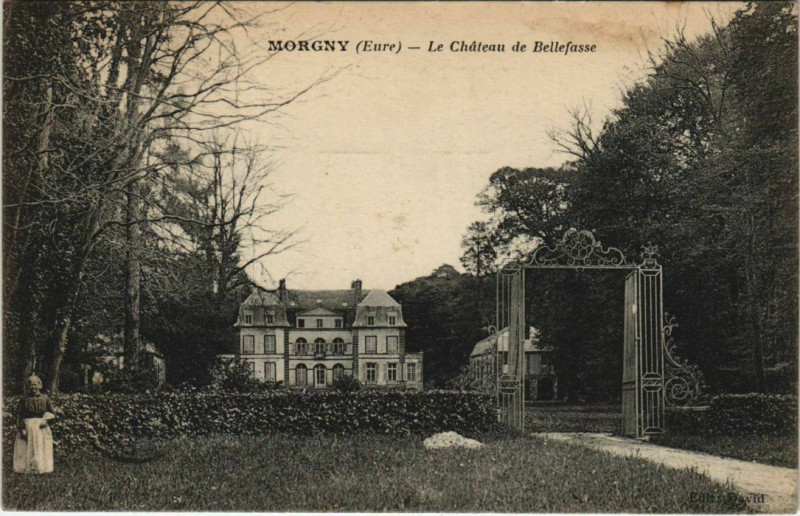 Carte postale ancienne Morgny Le Chateau de Bellefasse à Morgny