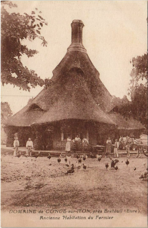 Carte postale ancienne Conde-sur-Iton Domaine - Ancienne Habitation du Fermier