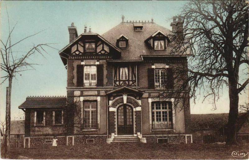Carte postale ancienne Mainneville Les Bulletins - Chalet Normand à Mainneville