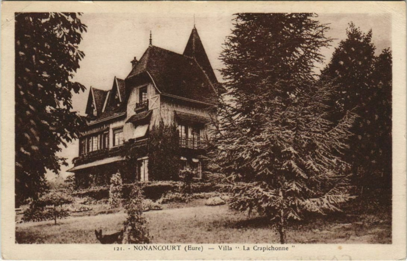 Carte postale ancienne Nonancourt Villa La Crapichonne à Nonancourt