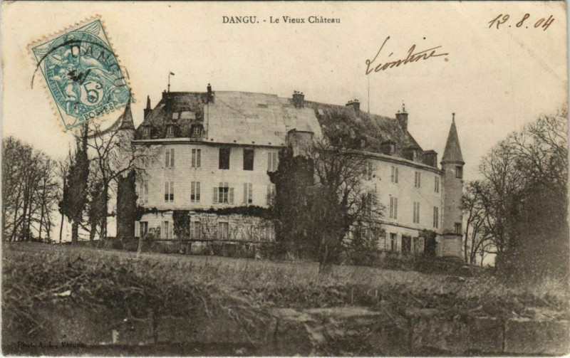 Carte postale ancienne Dangu Le Vieux Chateau à Dangu
