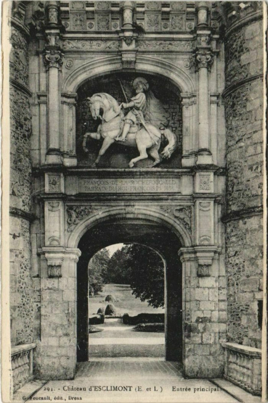 Carte postale ancienne Auneau-Bleury-Saint-Symphorien Chateau d'Esclimont à Saint-Symphorien