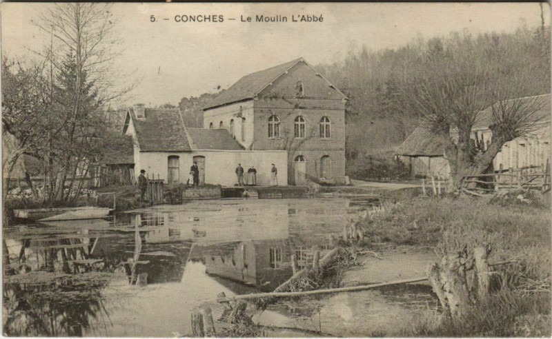 Carte postale ancienne Conches-en-Ouche Le Moulin l'Abbe à Conches-en-Ouche