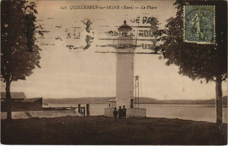 Carte postale ancienne Quillebeuf-sur-Seine Le Phare à Quillebeuf-sur-Seine