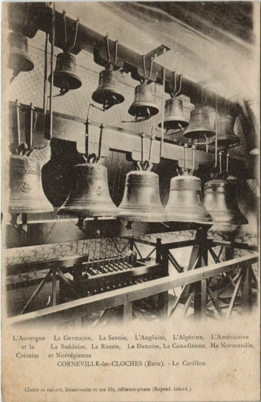 Carte postale ancienne Corneville-les-Cloches Le Carillon