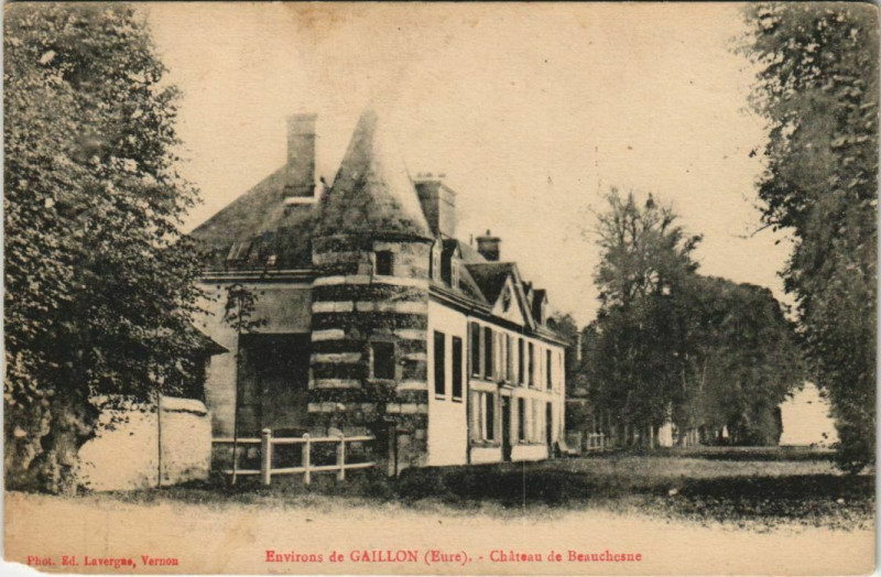 Carte postale ancienne Gaillon Environs - Chateau de Beauchesne à Gaillon