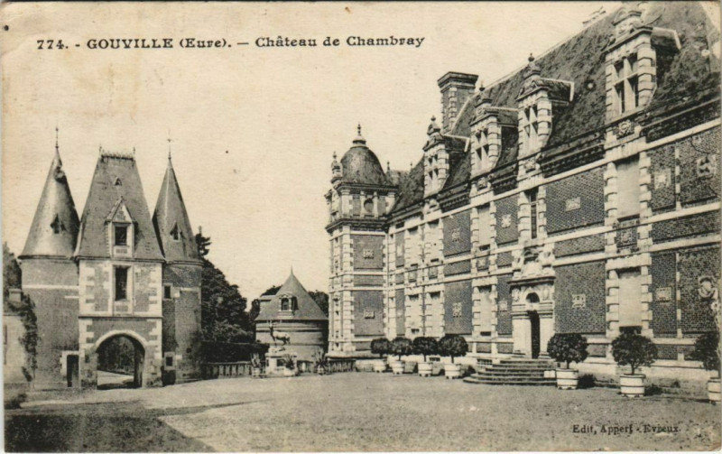 Carte postale ancienne Chateau de Chambray à Bray