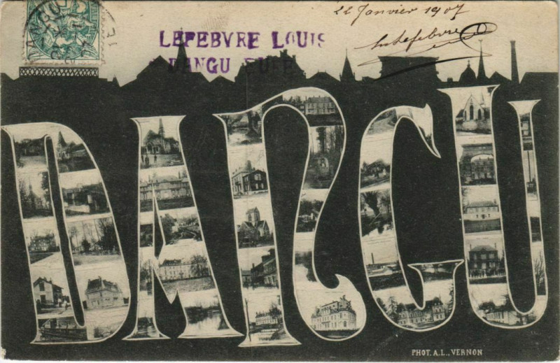 Carte postale ancienne Dangu Scenes à Dangu