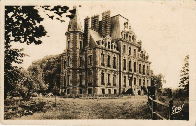 Carte postale ancienne Bosgouet Colonie de Romainville - Chateau - Facade Nord à Bosgouet
