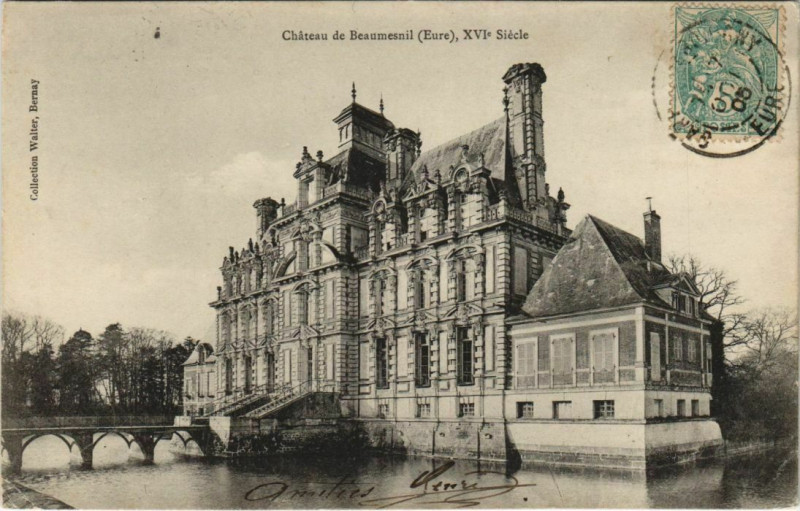 Carte postale ancienne Beaumesnil Chateau de Beaumesnil