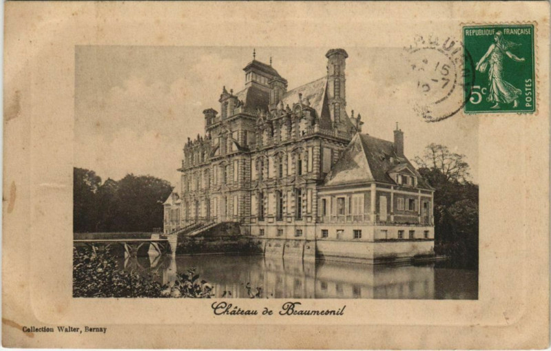 Carte postale ancienne Beaumesnil Chateau de Beaumesnil