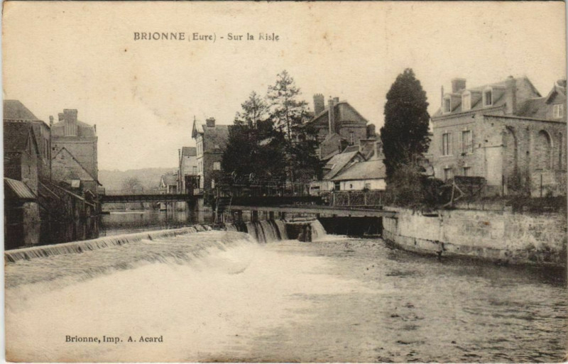 Carte postale ancienne Brionne Sur la Risle à Brionne