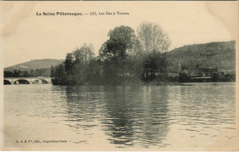 Carte postale ancienne Vernon Les Iles a Vernon à Vernon