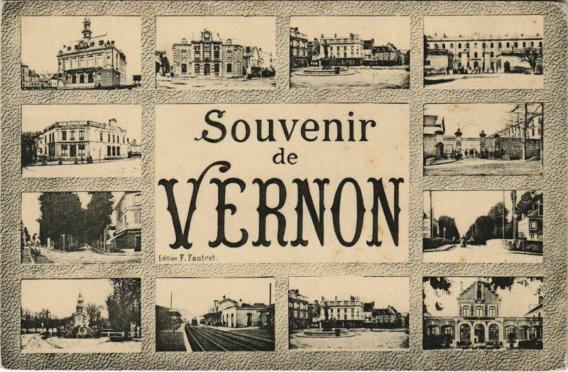 Carte postale ancienne Vernon Scenes à Vernon