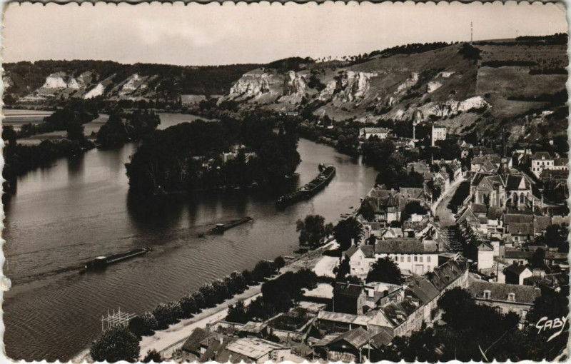Carte postale ancienne Les Andelys Le Petit-Andely - Vue Generale aux Andelys