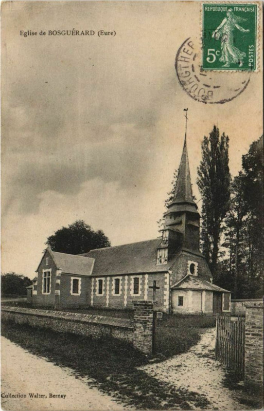 Carte postale ancienne Bosguerard-de-Marcouville Eglise