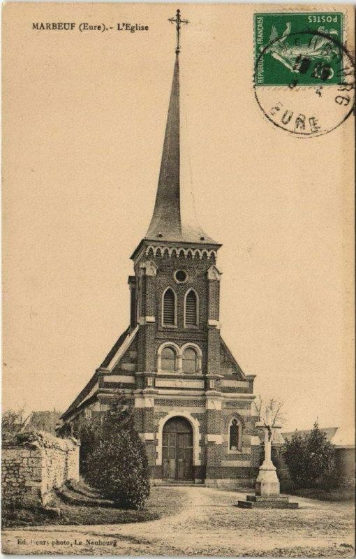 Carte postale ancienne Marbeuf L'Eglise à Marbeuf