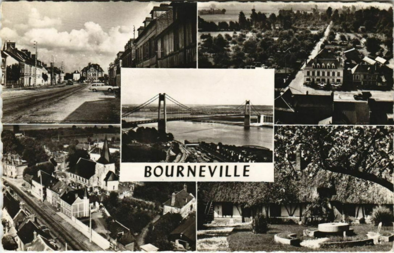 Carte postale ancienne Bourneville Scenes