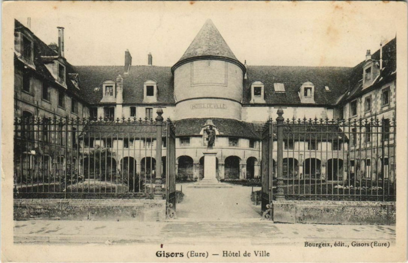 Carte postale ancienne Gisors Hotel de Ville à Gisors