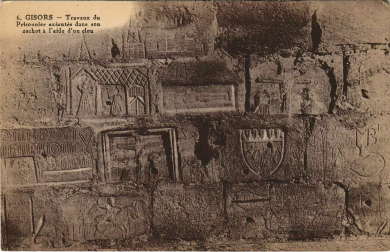 Carte postale ancienne Gisors Travaux du Prisonnier à Gisors