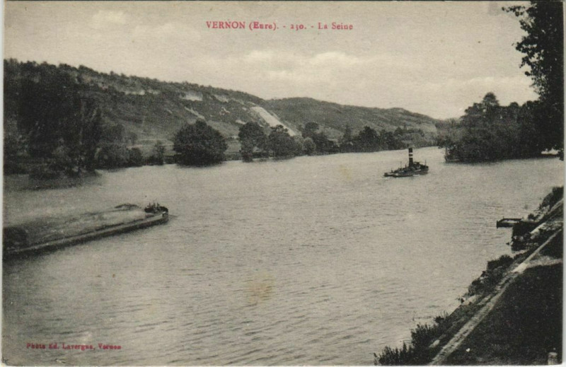 Carte postale ancienne Vernon La Seine à Vernon
