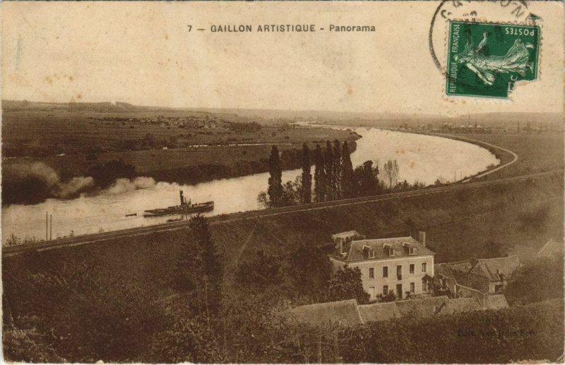 Carte postale ancienne Gaillon Panorama à Gaillon