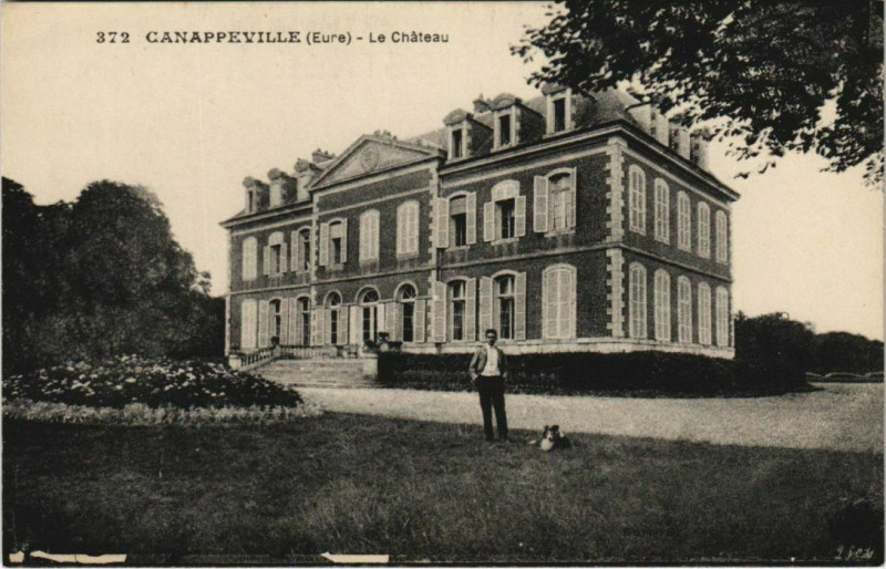 Carte postale ancienne Canappeville Le Chateau à Canappeville