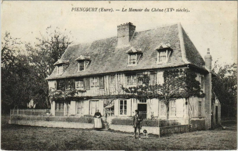 Carte postale ancienne Piencourt Le Manoir du Chene au Manoir