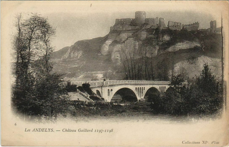 Carte postale ancienne Les Andelys Chateau Gaillard aux Andelys