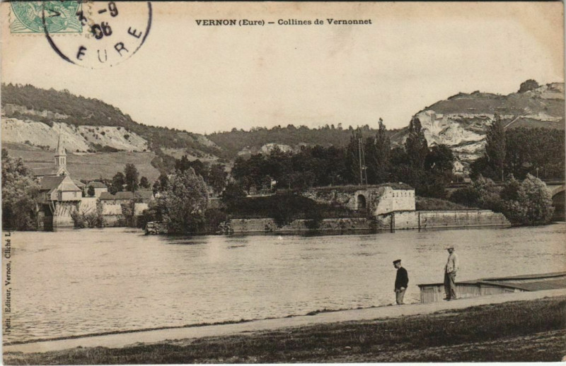Carte postale ancienne Vernon Collines de Vernonnet à Vernon