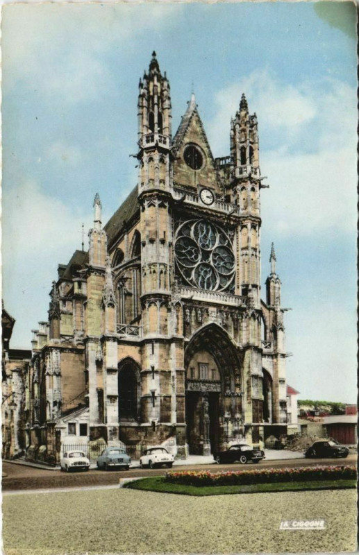 Carte postale ancienne Vernon Collegiale Notre-Dame à Vernon