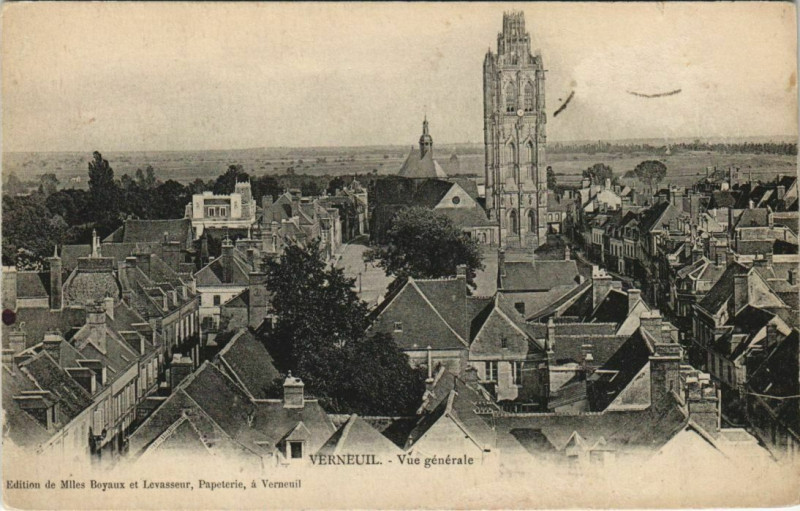 Carte postale ancienne Verneuil-sur-Avre Vue Generale