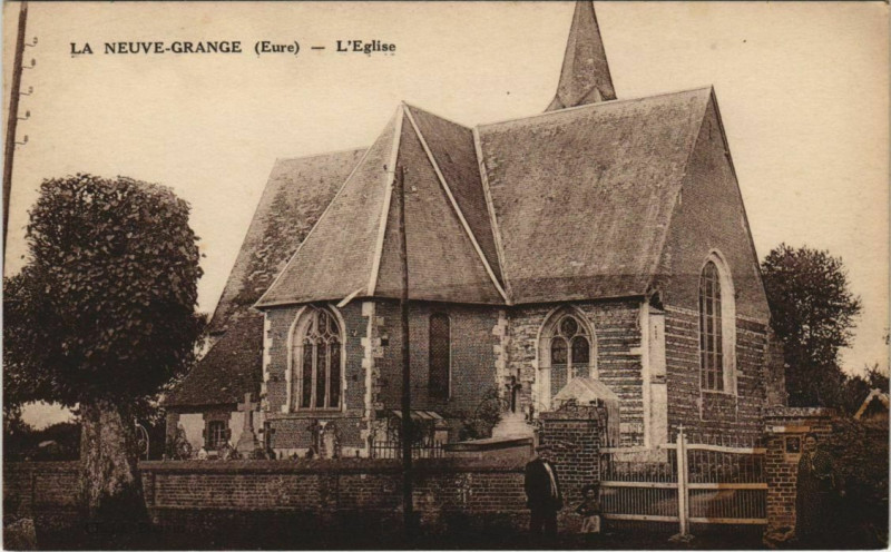 Carte postale ancienne La Neuve-Grange L'Eglise à La Neuve-Grange