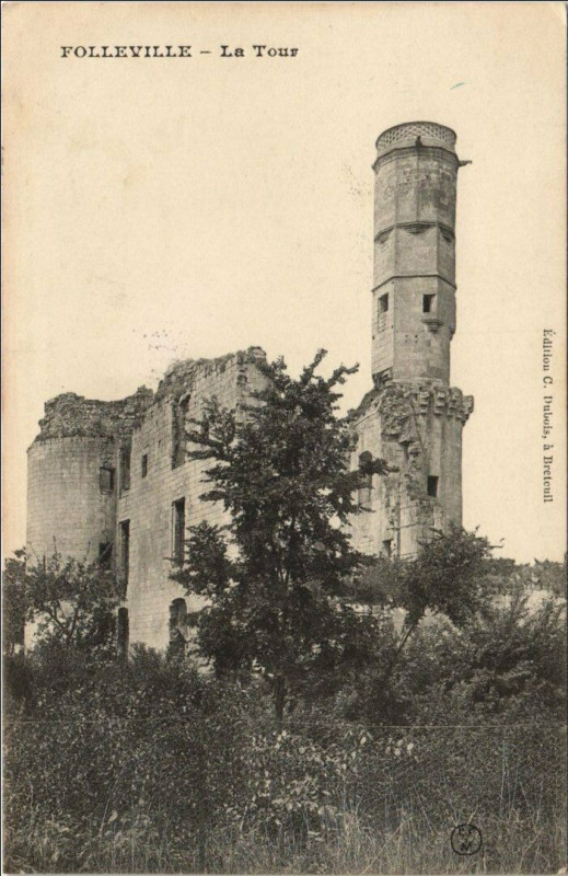 Carte postale ancienne Folleville La Tour à Folleville