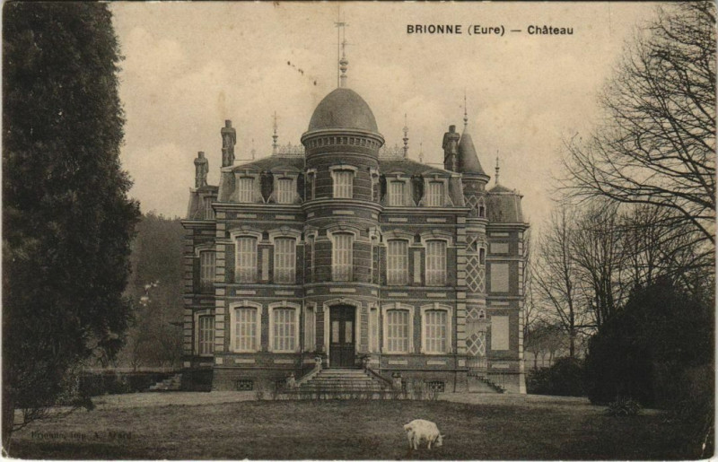 Carte postale ancienne Brionne Chateau à Brionne