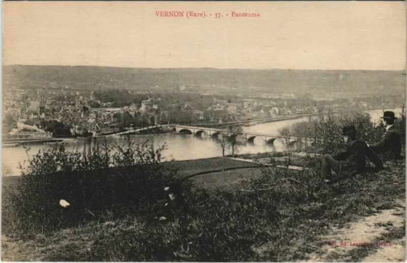 Carte postale ancienne Vernon Panorama à Vernon