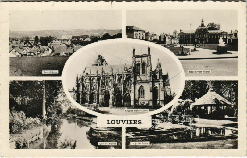 Carte postale ancienne Louviers Scenes à Louviers