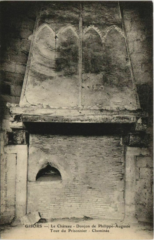 Carte postale ancienne Gisors Le Chateau - Donjon de Philippe-Auguste à Gisors
