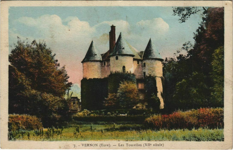Carte postale ancienne Vernon Les Tourelles à Vernon