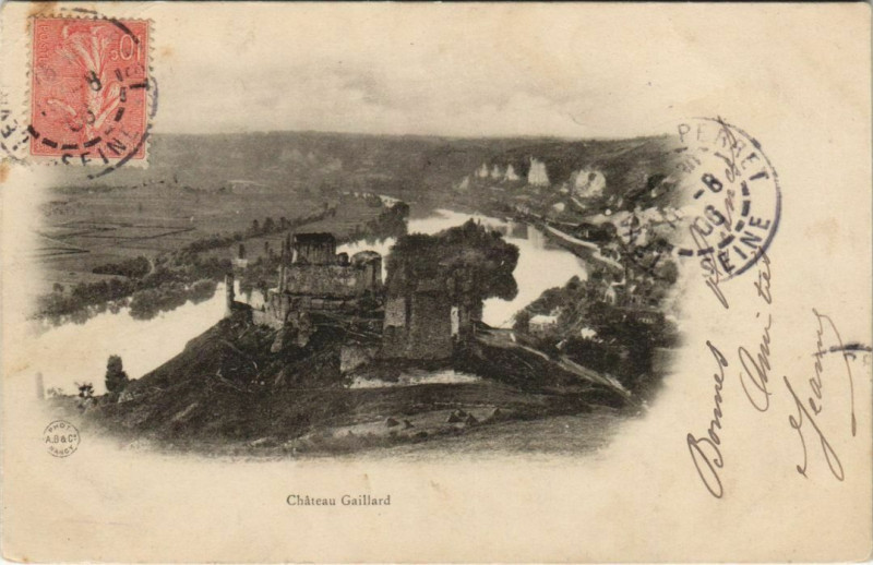 Carte postale ancienne Les Andelys Chateau Gaillard aux Andelys