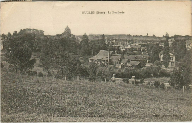 Carte postale ancienne Rugles La Fenderie à Rugles