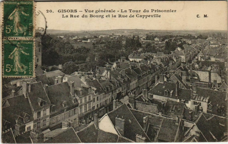 Carte postale ancienne Gisors Vue Generale à Gisors
