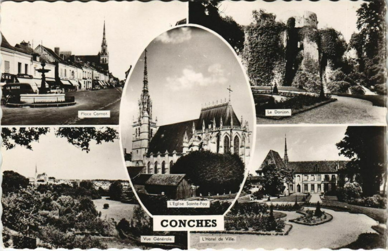 Carte postale ancienne Conches-en-Ouche Scenes à Conches-en-Ouche