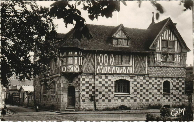 Carte postale ancienne Pont-Audemer Maison Normande à Pont-Audemer