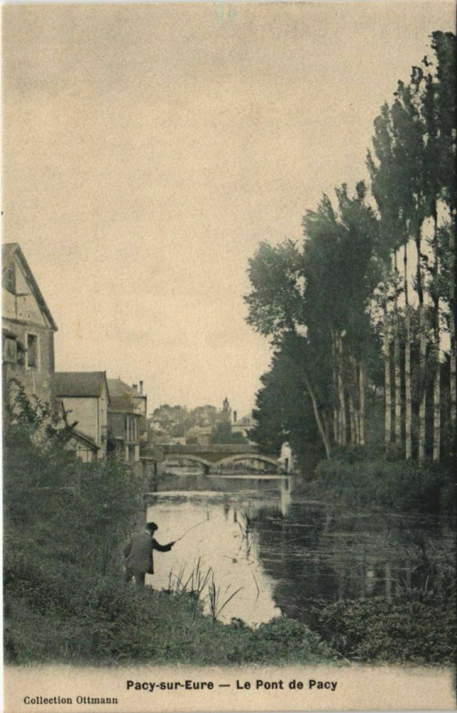Carte postale ancienne Pacy-sur-Eure Le Pont de Pacy à Pacy-sur-Eure