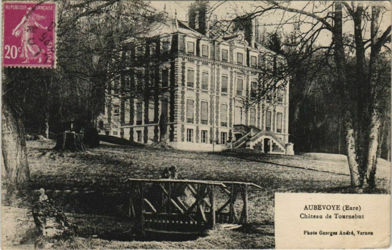Carte postale ancienne Aubevoye Chateau de Tournebut